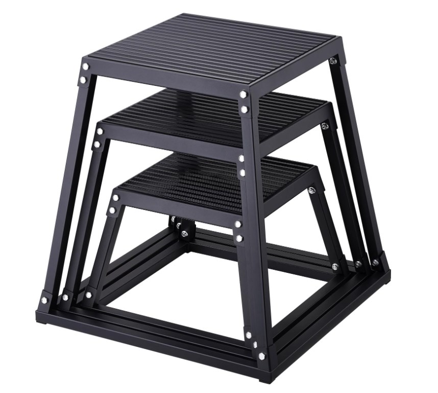 Box Jump Plyo - Metal Plyometric Jumping Box, 12/18/24/30 Inch
