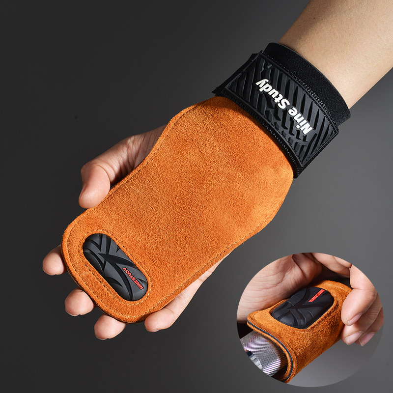 Cowhide Gym Grips Gloves Weigh - Crossfit Workout With Equipment avis et prix