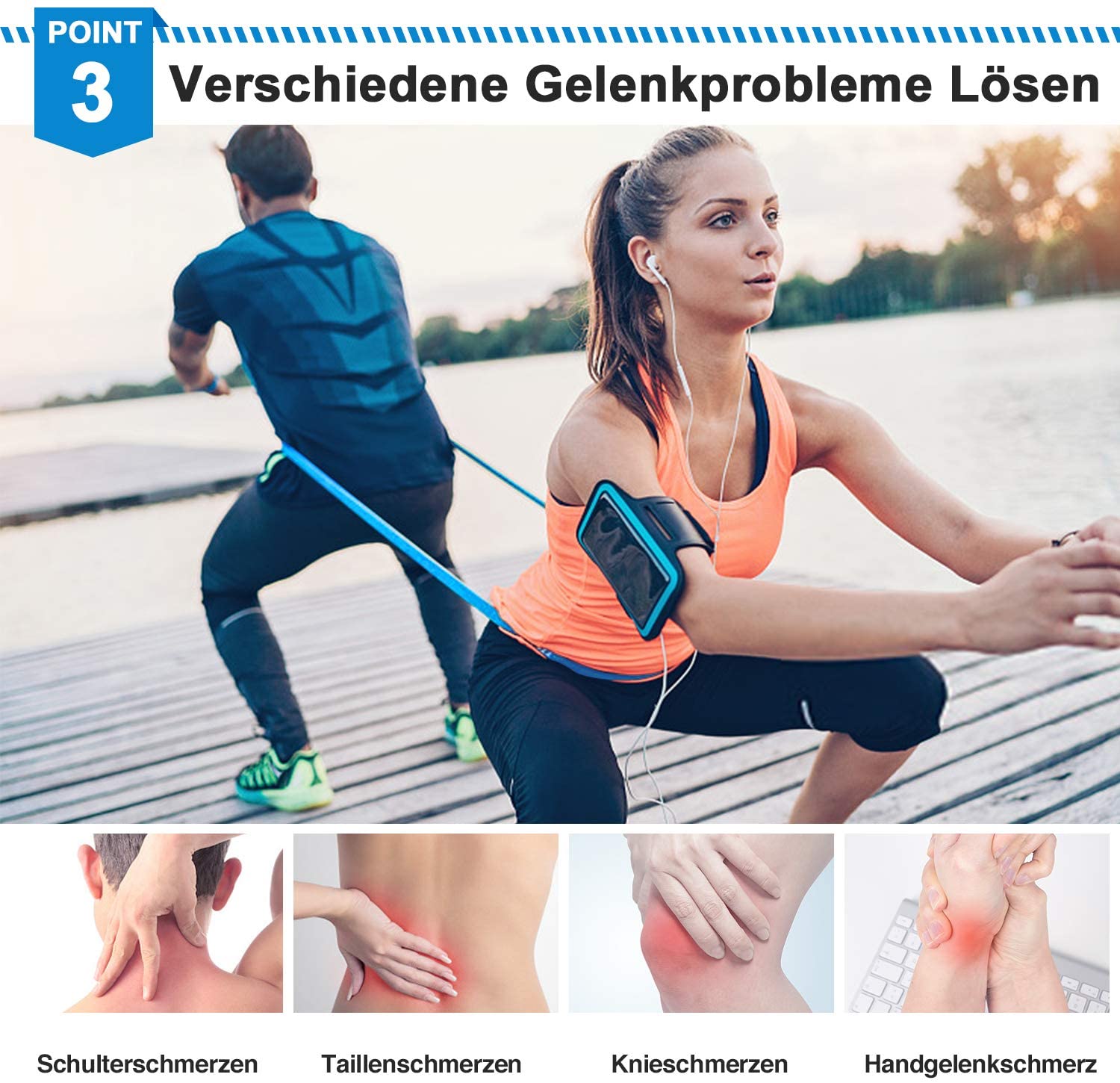Elastic Fitness Bands 3Pcs Res - Crossfit Workout With Equipment avis et prix